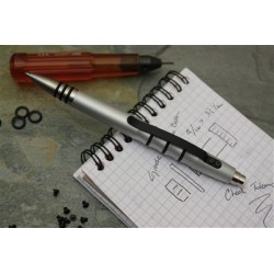 Tuff Writer Precision Press Pencil finished in 6061-T6 raw aluminum 