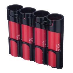 Powerpax Storacell Slimline 4 18650 Battery Caddy Black