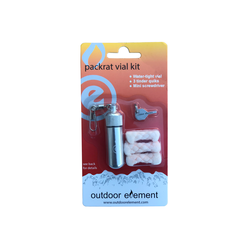 outdoor element packrat aluminium vial packaged