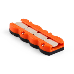 Storacell Magnetic Button 4 Orange Black loaded