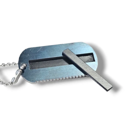 Grim Workshop Hot Shot Dog Tag ready for use