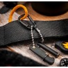 WAZOO - fire starter keychain ceramic folder on wazoo cache belt
