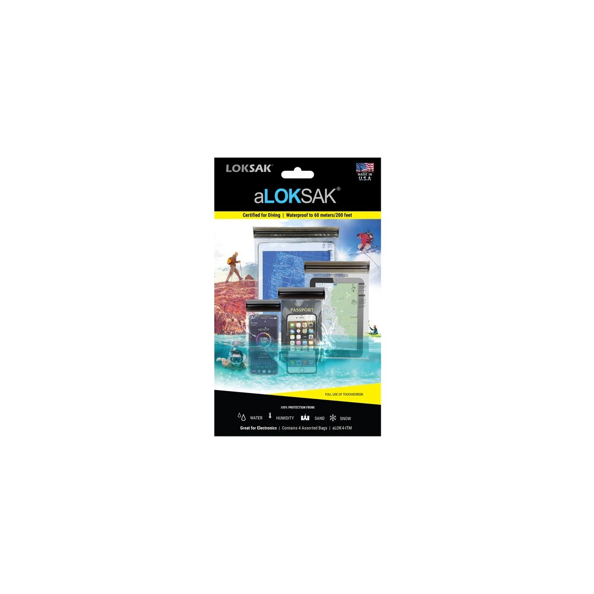 aLOKSAK Waterproof Bag aLOK4-ITM IT Applications Multi Pack set pack of four