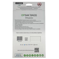LOKSAK - OPSAK OP2-9x10 Odorproof Dry bag resealable Recyclable storage bags 9x10 rear packaging